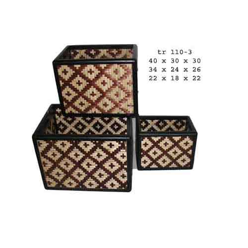 Bamboo & rattan basket
