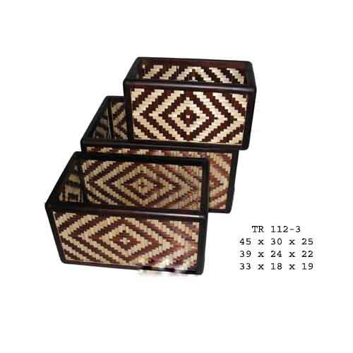 Bamboo & rattan basket