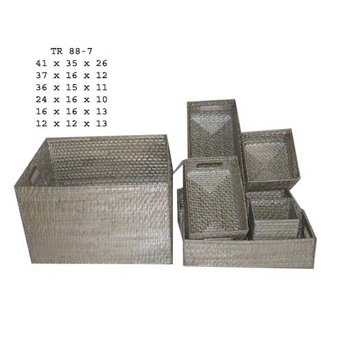 Bamboo laundry basket
