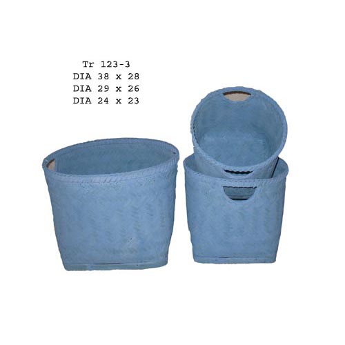 Bamboo laundry basket