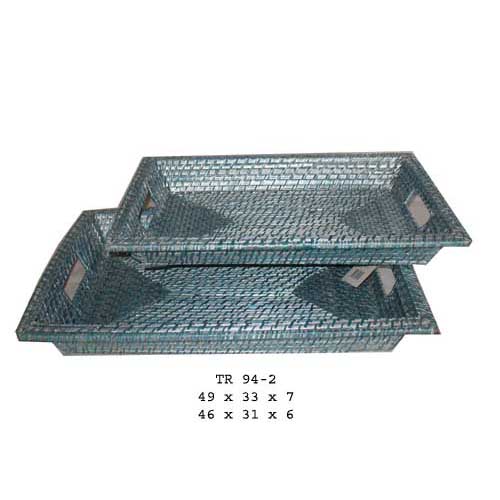 Bamboo & rattan tray