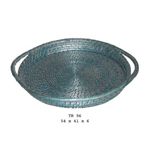 Bamboo & rattan tray