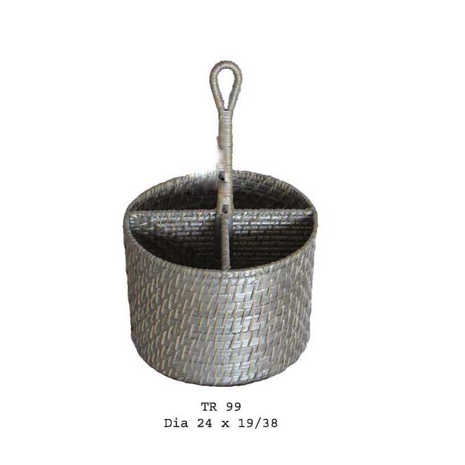 Bamboo & rattan basket