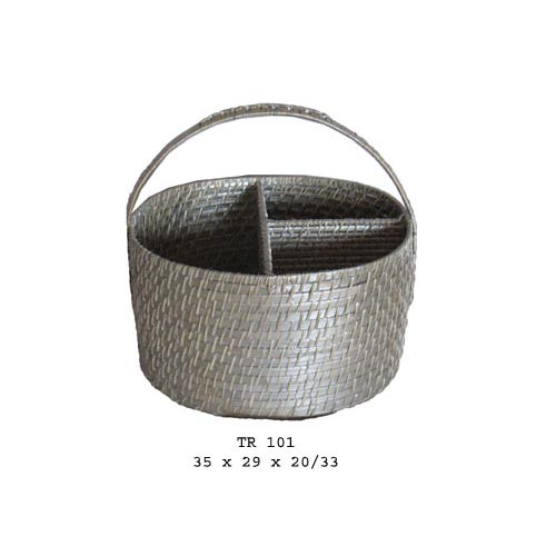 Bamboo & rattan basket