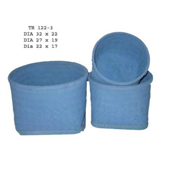 Bamboo laundry basket