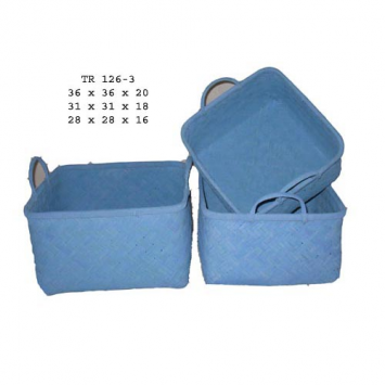 Bamboo laundry basket