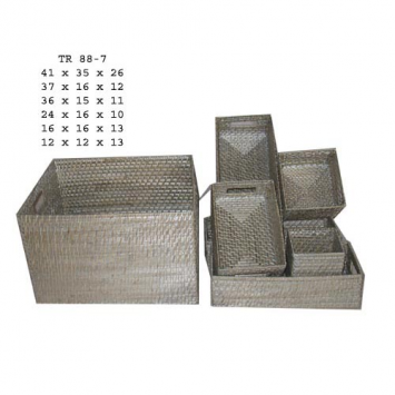 Bamboo & rattan tray